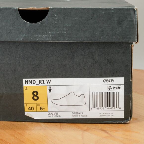 Adidas NMD R1 Womens Size 8 Shoes Orange Athletic Running Sneakers Boost NEW - Picture 8 of 8